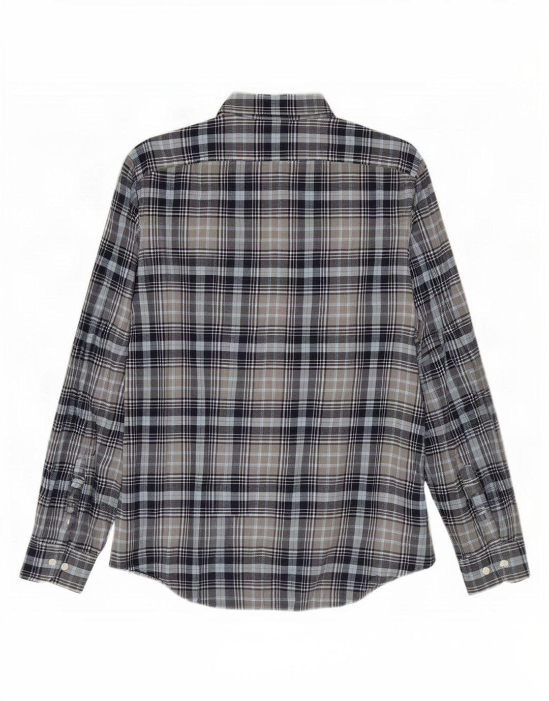 Penguin Camicia da uomo in flanella di cotone a quadri blu grande