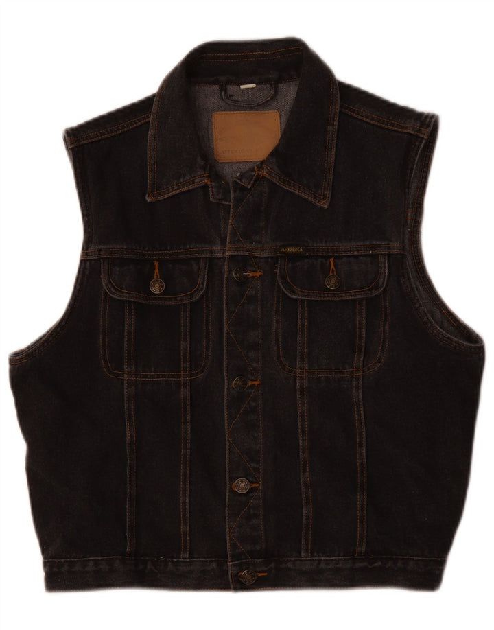 Arizona Boys Denim Gilet 13-14 Years Grey Cotton