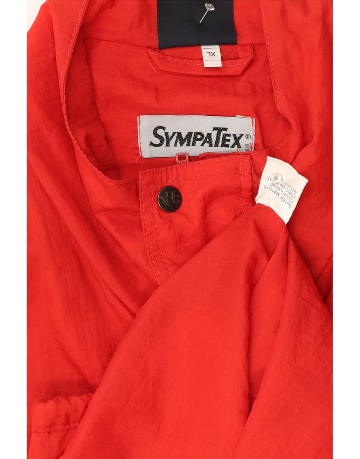 Sympatex Mens Loose Fit Bomber Jacket UK 42 XL Red Polyamide