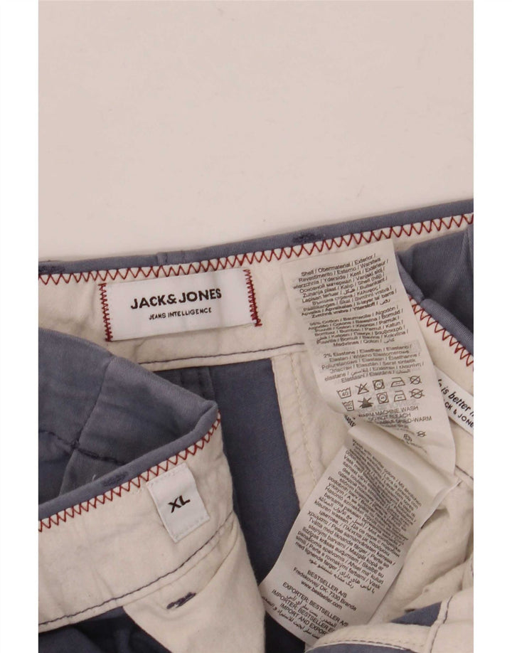Jack & Jones Mens Regular Chino Shorts XL W38 Blue Cotton
