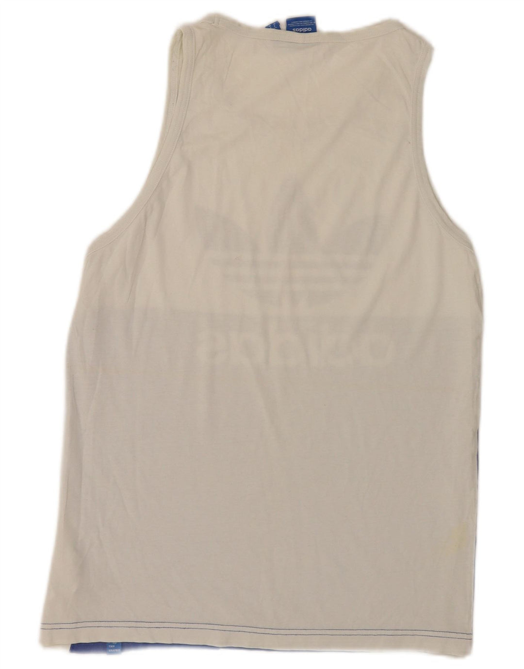 Adidas Herre Grafisk Vest Top Medium White Colourblock Bomuld