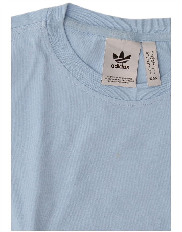 Adidas Mens Graphic T-Shirt Top Small Blue
