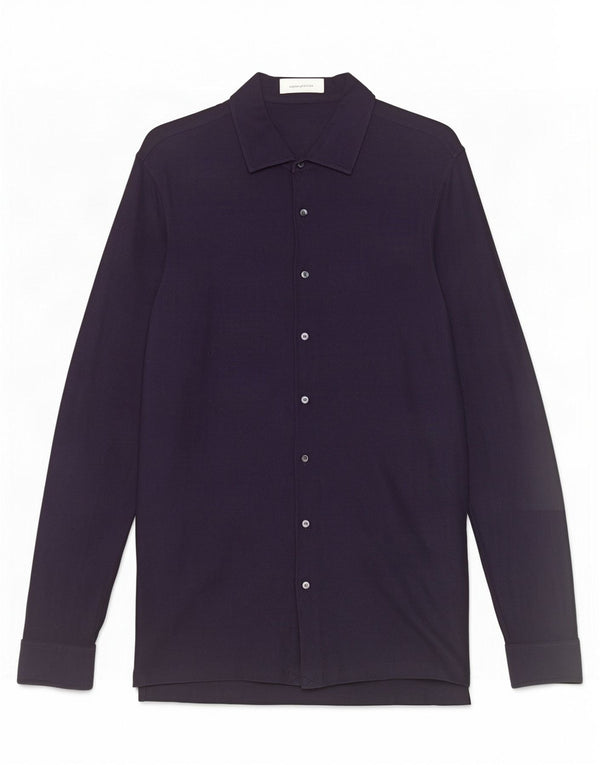 Ermenegildo Zegna Mens Shirt IT 50 Medium Navy Blue Cotton