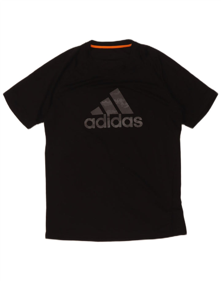 Adidas Мужская футболка с рисунком Верх среднего черного цвета из полиэстера