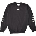ADIDAS Womens Oversized Graphic Sweatshirt Jumper UK 4 XS  Black Cotton | Vintage Adidas | Thrift | Second-Hand Adidas | Used Clothing | Messina Hembry 
