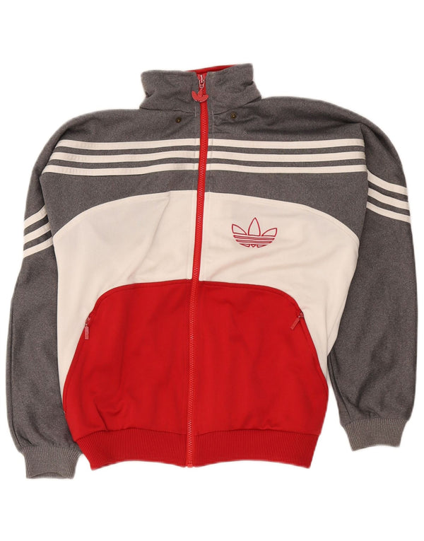 Adidas Veste de Survêtement Garçon 13-14 Ans Gris Colorblock Polyester