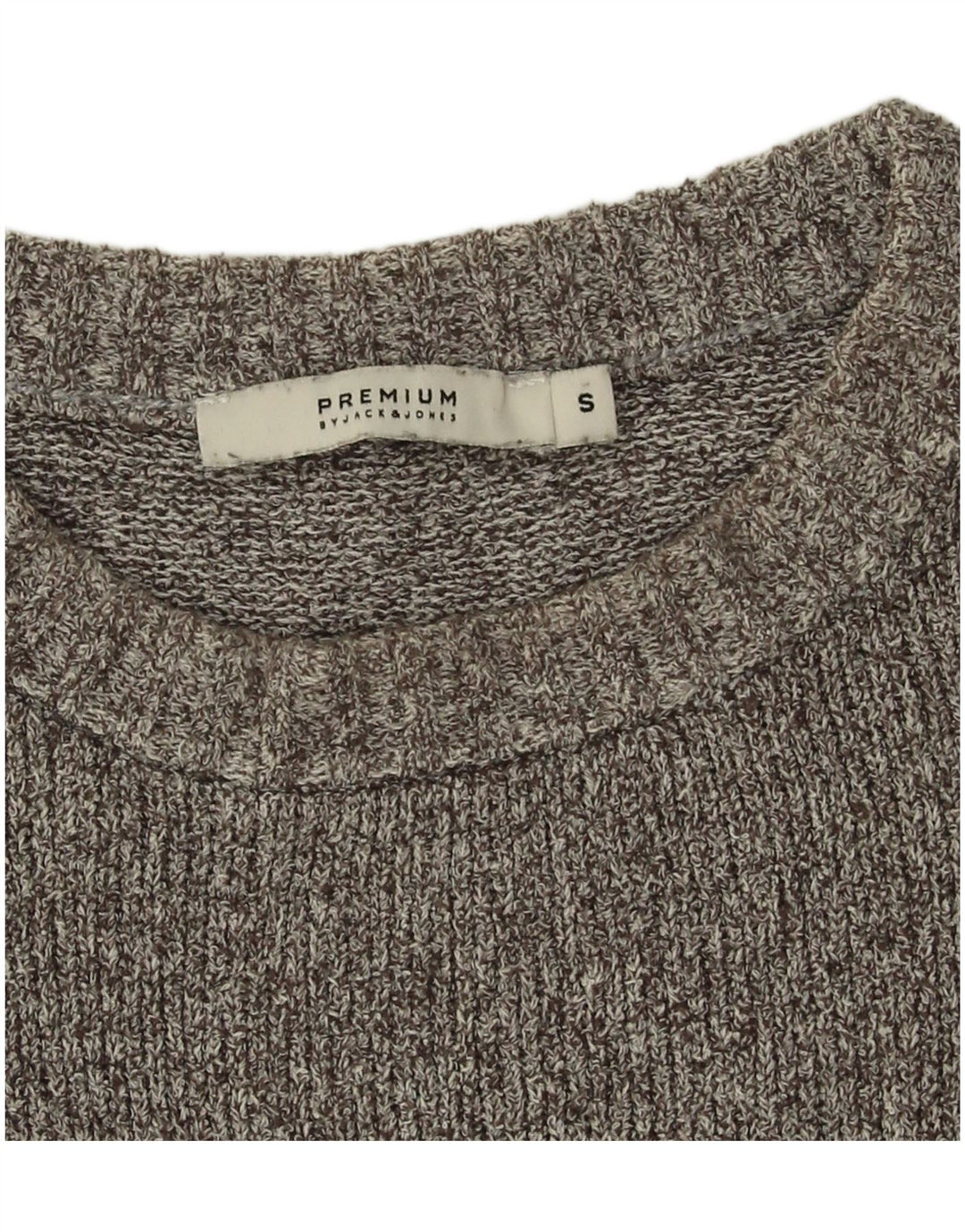 Jack & Jones Mens Crew Neck Jumper Sweater Small Grey Cotton