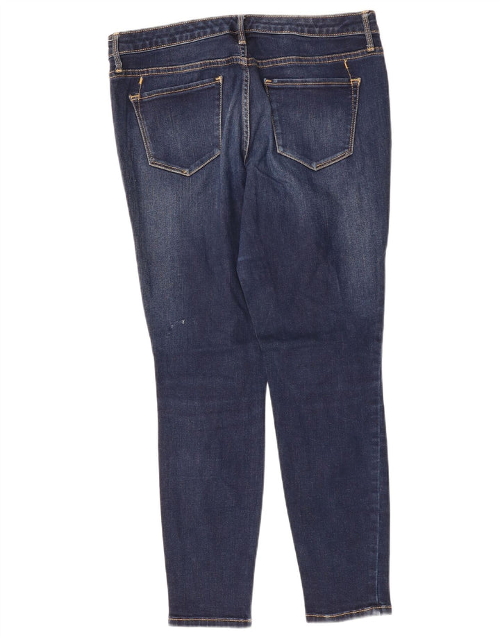 MOSSIMO Womens Distressed Mid Rise Skinny Jeans US 10 Medium W30 L27 Blue