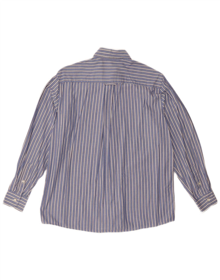 Fred Perry Boys Shirt 11-12 Years Blue Striped Cotton