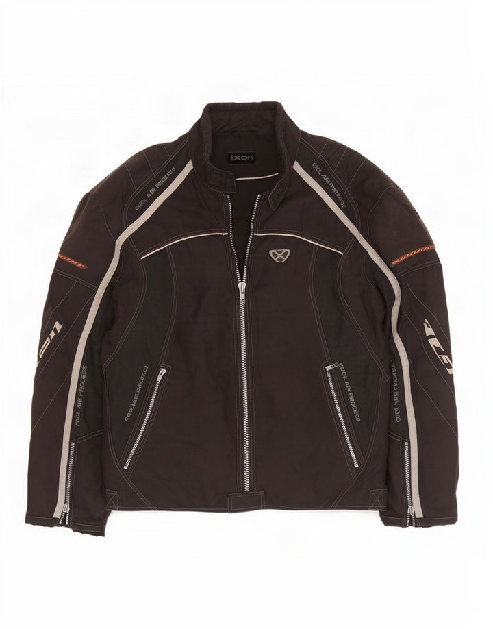 Jaqueta masculina Ixon para motocicleta Graphic Racer UK 38 poliéster preto médio