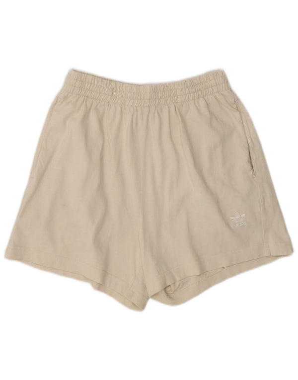 Pantaloncini sportivi Adidas da donna UK 8 piccoli in cotone beige