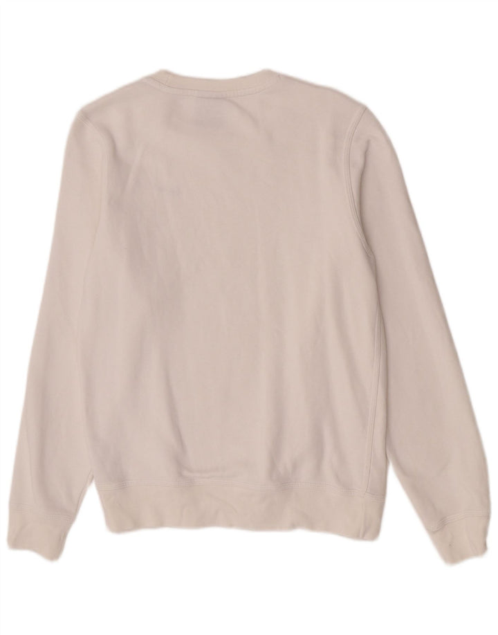 Nike Womens Sweatshirt Jumper UK 10 Small White Cotton