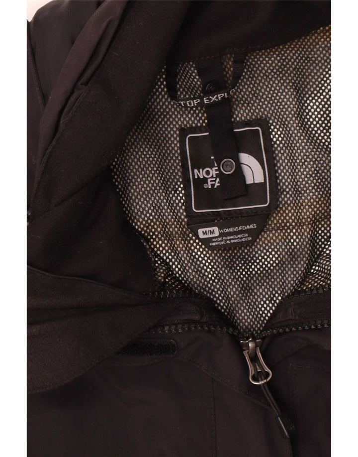 The North Face Regnjakke med hætte til kvinder UK 14 Medium Sort Polyester