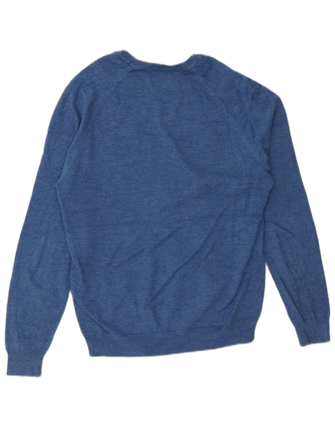 SUPERDRY Mens Boat Neck Jumper Sweater Medium Blue Cotton