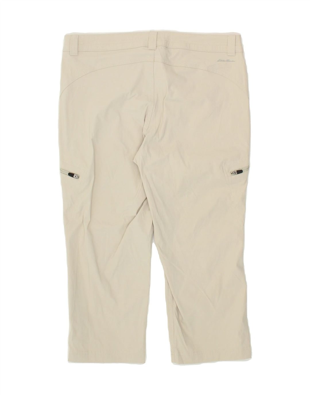 EDDIE BAUER Womens Straight Cargo Capri Trousers US 6 Medium W32 L20 Beige Vintage Eddie Bauer and Second-Hand Eddie Bauer from Messina Hembry 