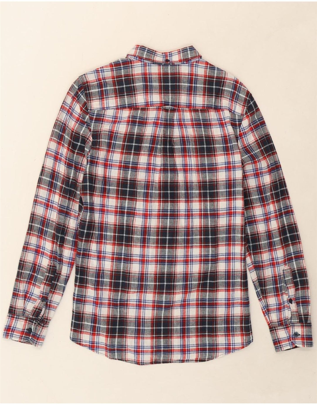 JACK WILLS Mens Classic Fit Flannel Shirt Small Red Check Cotton Vintage Jack Wills and Second-Hand Jack Wills from Messina Hembry 