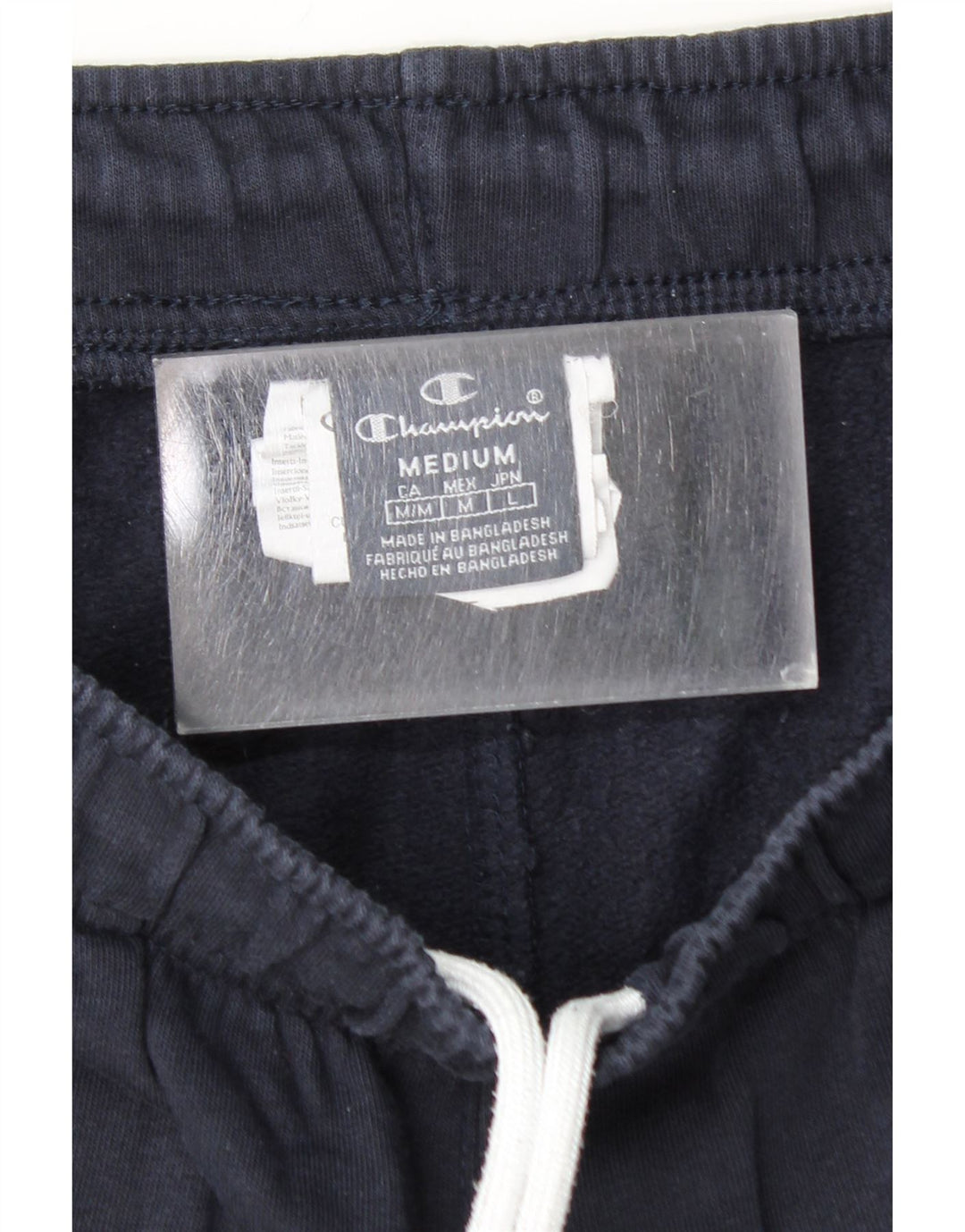 CHAMPION Mens Graphic Sport Shorts Medium  Navy Blue Cotton