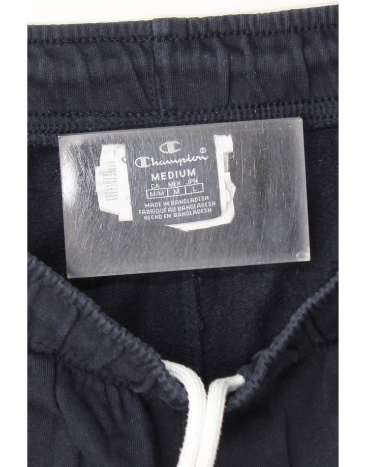 CHAMPION Mens Graphic Sport Shorts Medium  Navy Blue Cotton