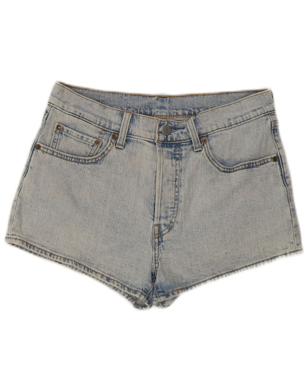 Levi's Mujer 501 Shorts De Mezclilla W27 Small Azul Algodón