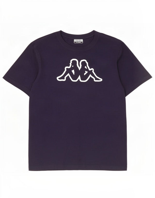 Kappa Herre grafisk T-shirt top XL marineblå bomuld