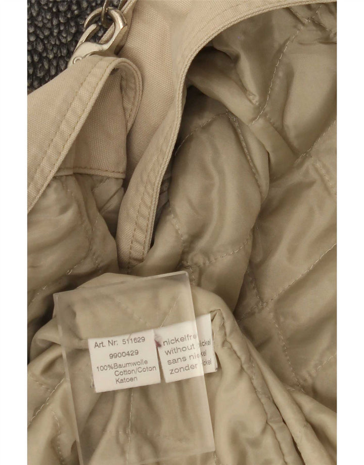 Vintage Mens Duffle Jacket UK 46 3XL Beige Cotton