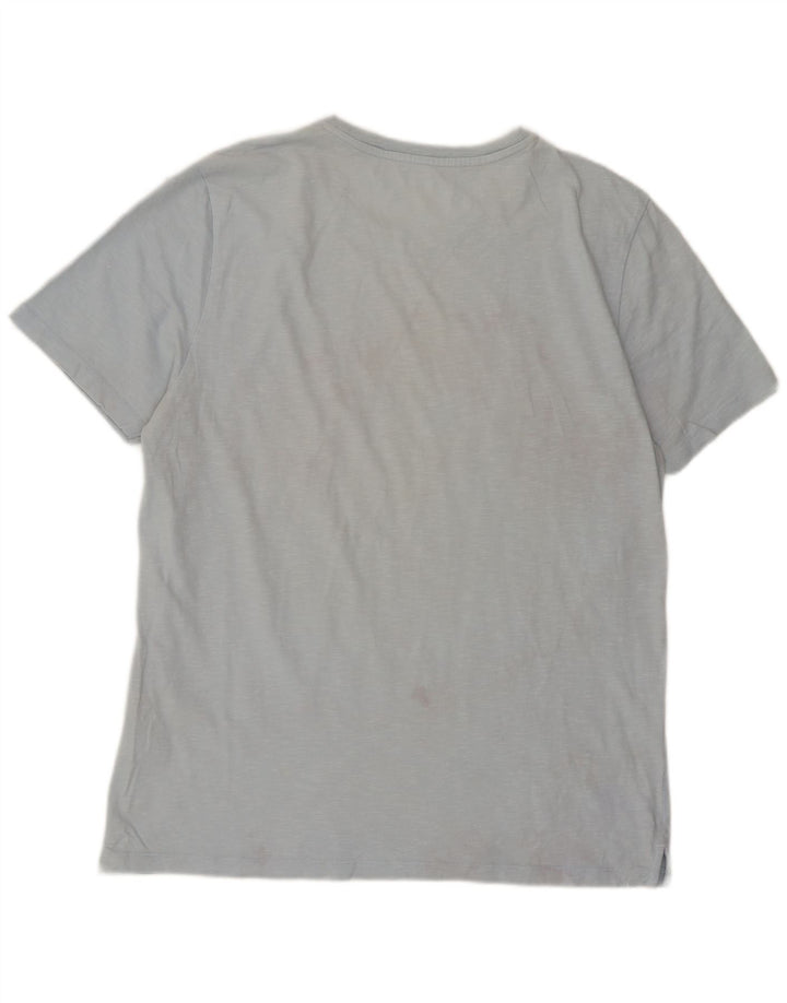 Fat Face Mens Graphic T-Shirt Top Large Blue Cotton