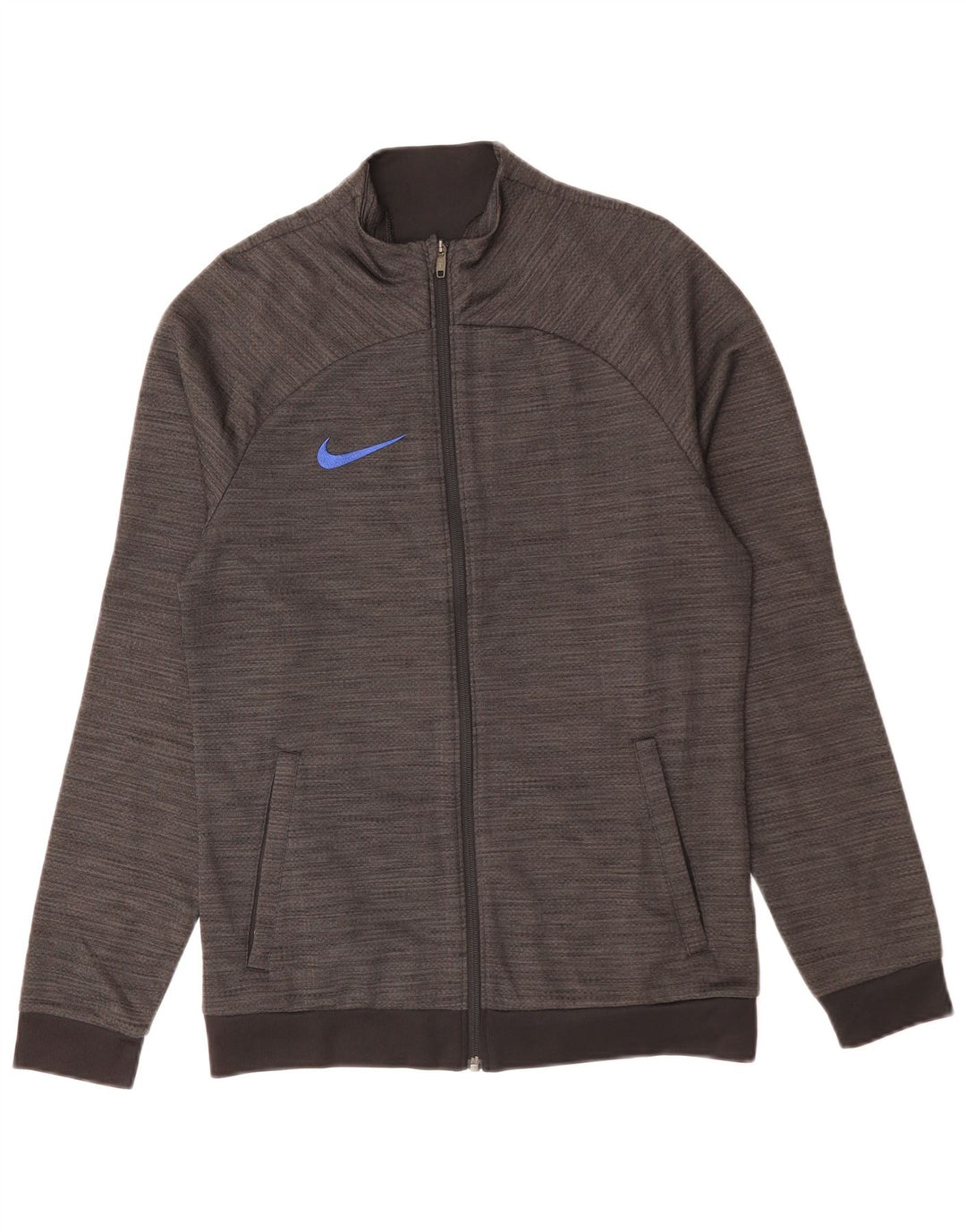 Jachetă de top pentru trening NIKE Dri Fit pentru bărbați, poliester moale, gri mic