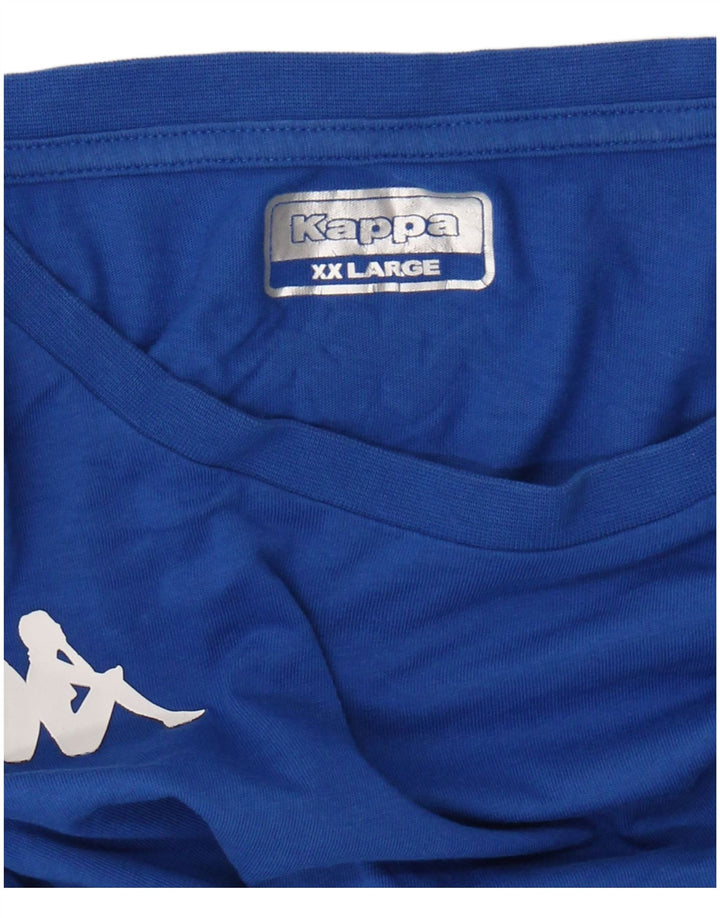 KAPPA Mens T-Shirt Top 2XL Blue