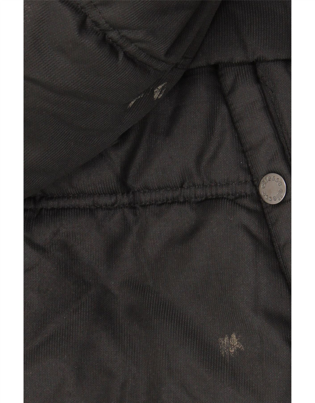Ellesse Mens Hooded Padded Jacket UK 38 Medium Black Polyester