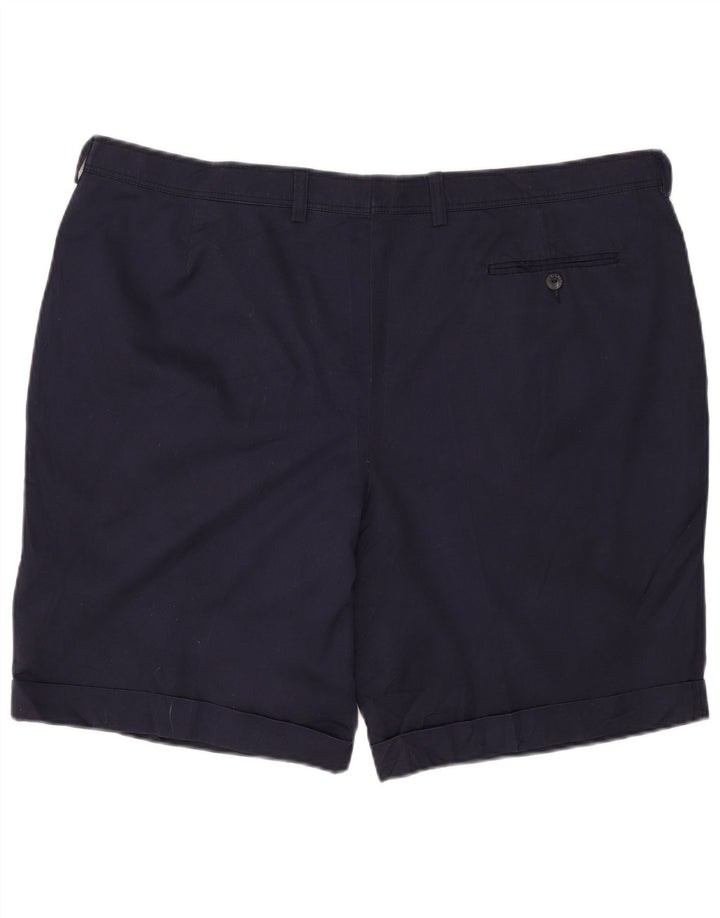Lacoste Mens Chino Shorts IT 54 2XL W42 Navy Blue Polyester