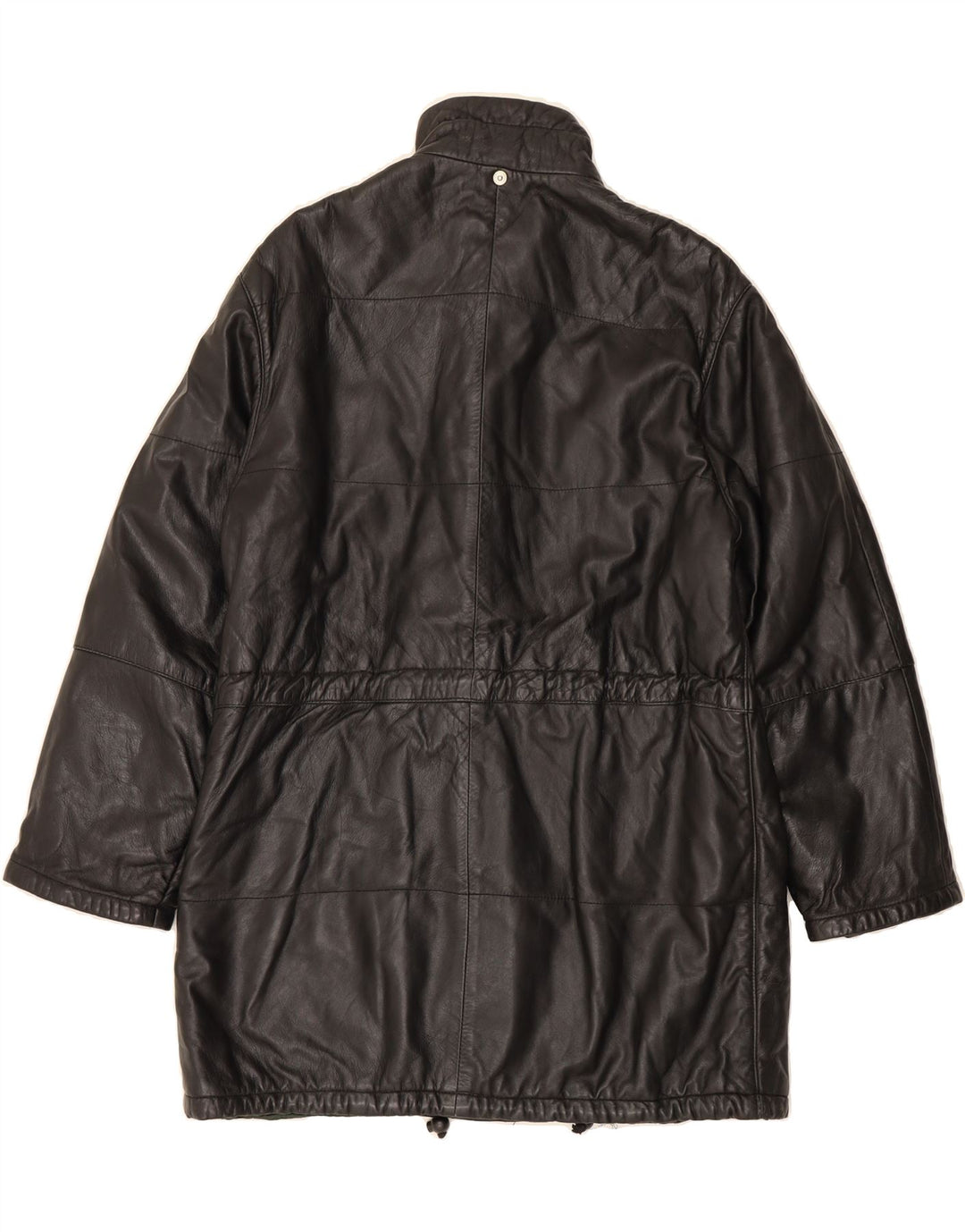 SALVATORE LEPORE Womens Leather Coat UK 16 Large Black Leather Vintage Salvatore Lepore and Second-Hand Salvatore Lepore from Messina Hembry 