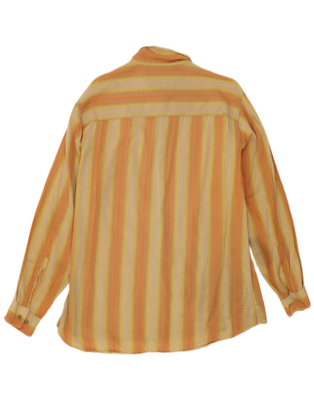 Camisa Marlboro Classics Hombre XL Naranja Rayas