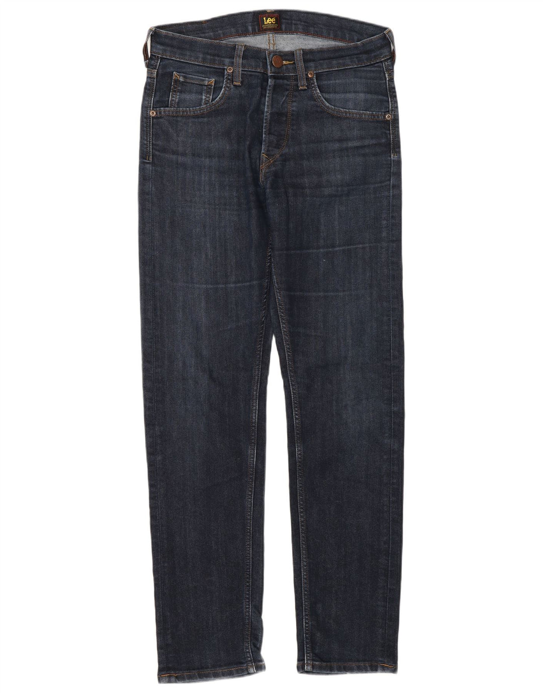 Lee Mens Daren Slim Jeans W29 L32 Navy Blue Cotton