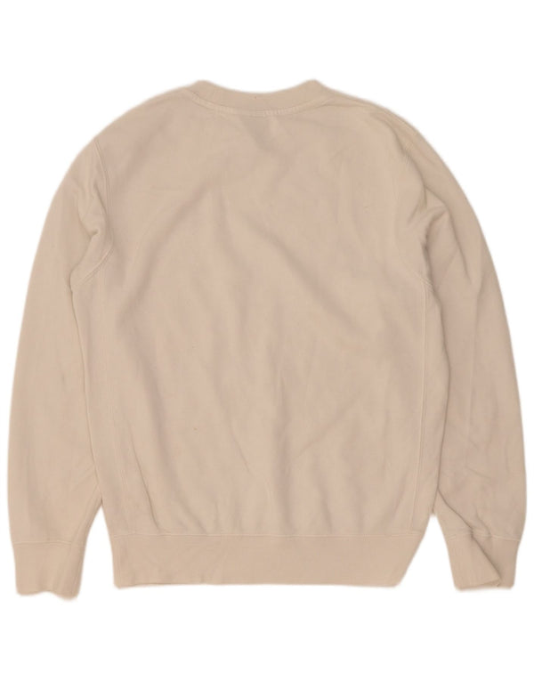 Nike masculino solto ajuste moletom jumper XS algodão branco