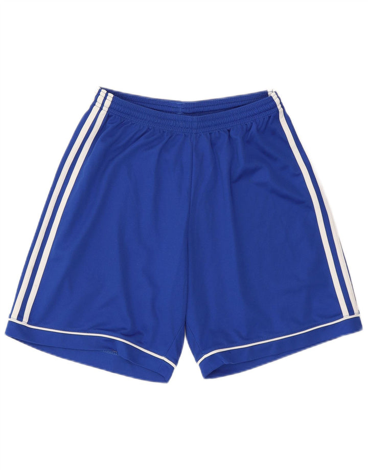 ADIDAS Mens Climalite Sport Shorts Medium Blue Polyester