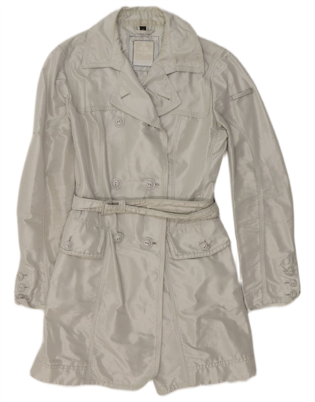 PEUTEREY Trenchcoat til kvinder IT 44 Mellemgrå polyester