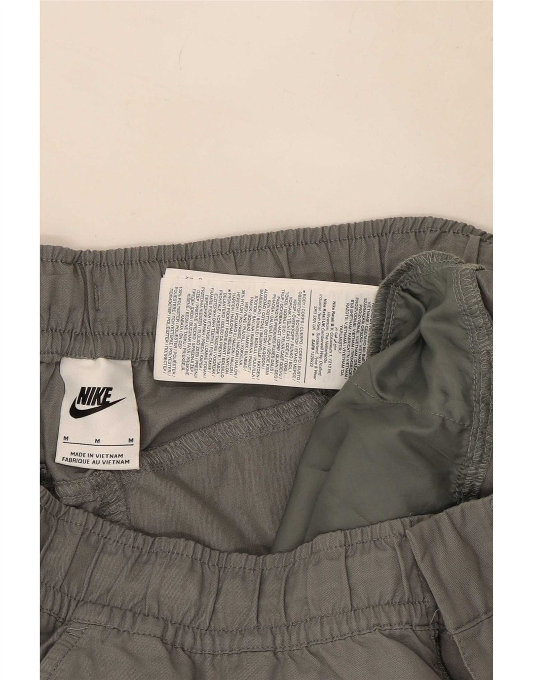 Мужские прямые брюки-карго Nike Medium W30 L27, серые, хлопковые