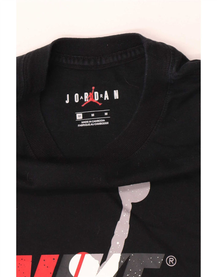 Jordan Mens Graphic T-Shirt Top Medium Black