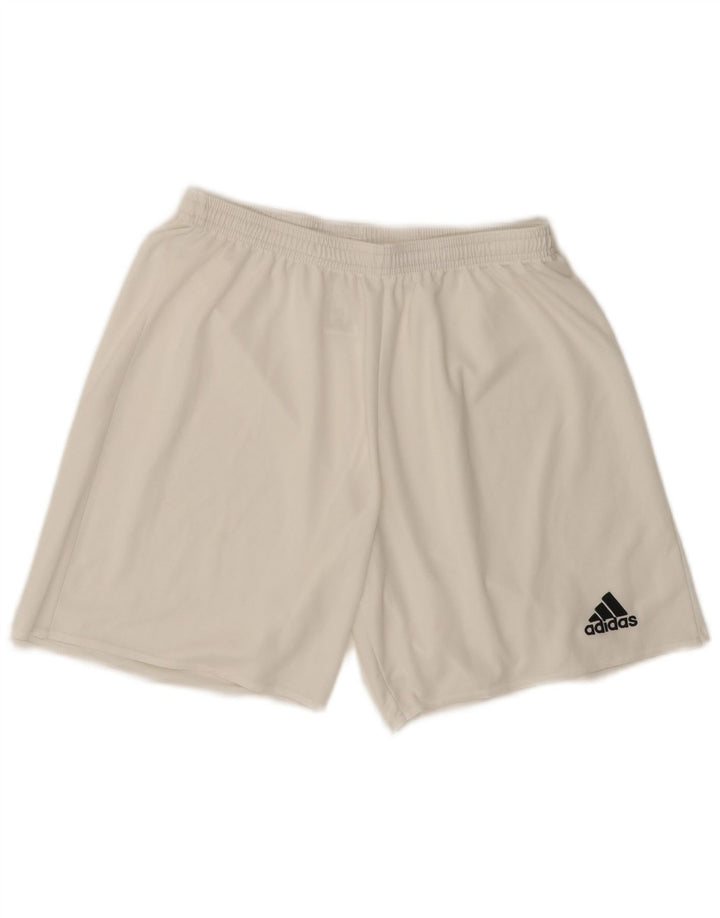 Ανδρικό σορτς ADIDAS Climalite Sport μεγάλο λευκό πολυεστέρα
