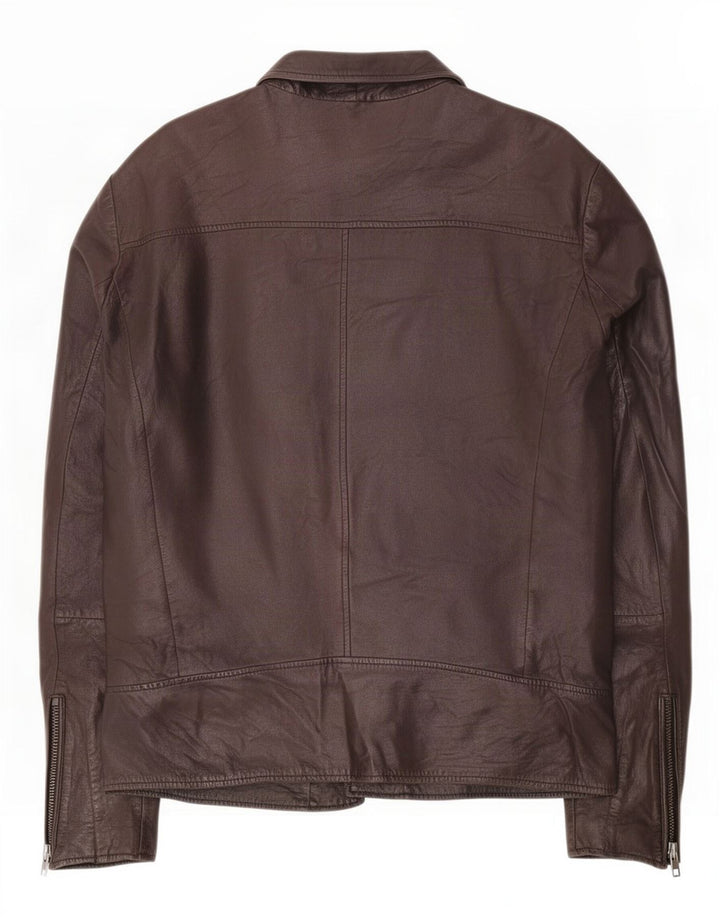 veste en cuir homme vintage UK 38 Brun moyen