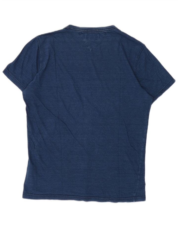 Tommy Hilfiger Mens Graphic T-Shirt Top Medium Navy Blue Cotton