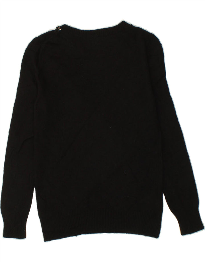 MASSIMO DUTTI Womens Crew Neck Jumper Sweater UK 10 Small Black Vintage Massimo Dutti and Second-Hand Massimo Dutti from Messina Hembry 