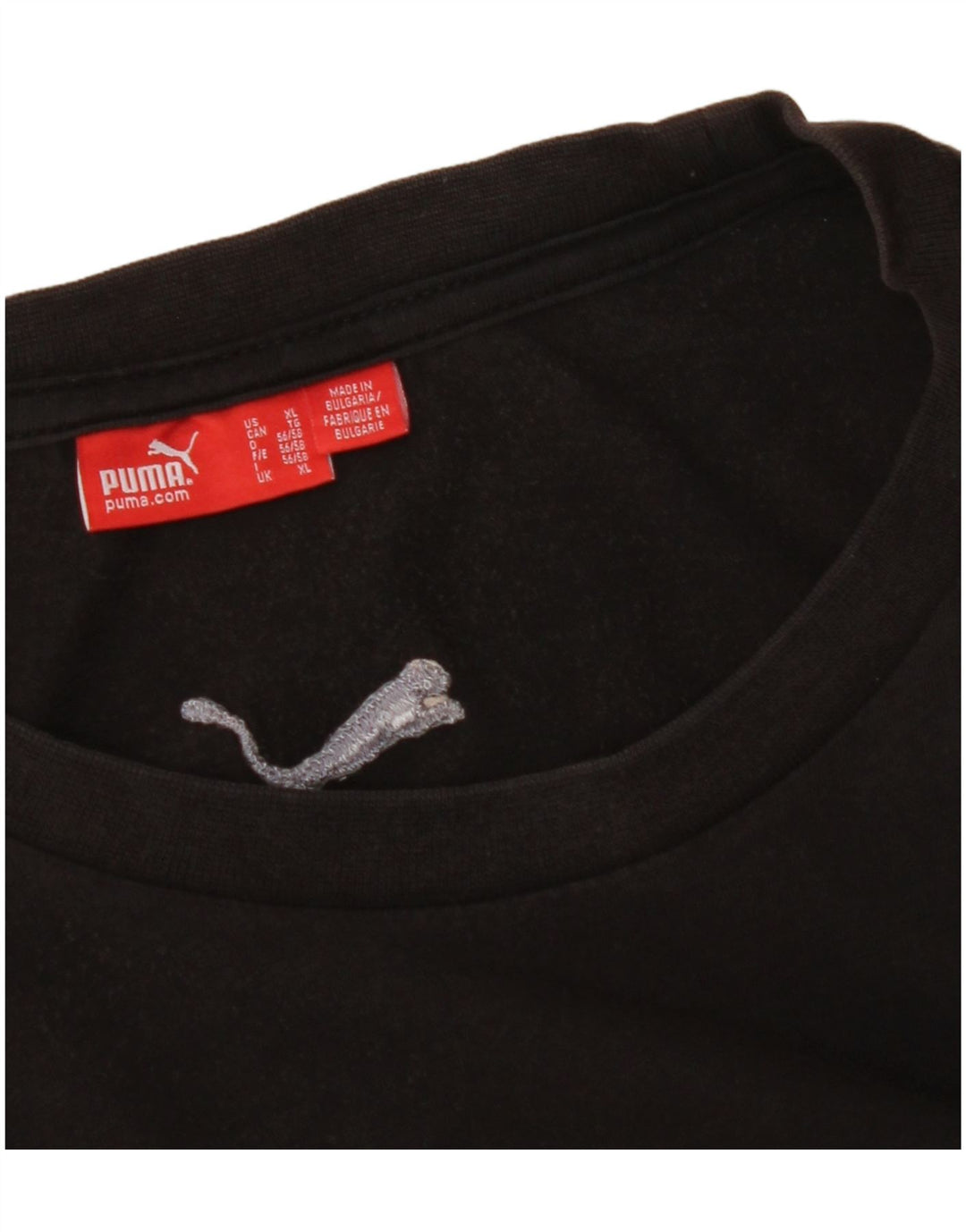 PUMA Mens Graphic T-Shirt Top XL Black