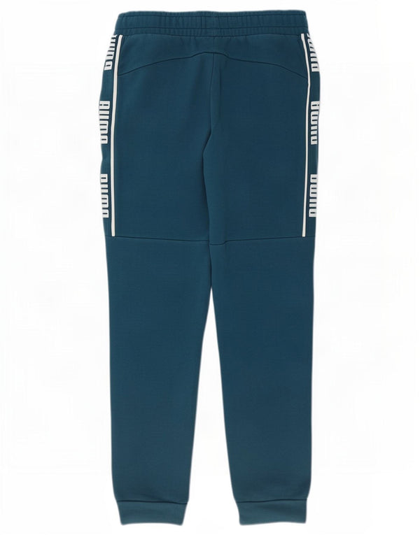 Puma Pantalon de Survêtement Graphique Homme Joggers Small Bleu Coton