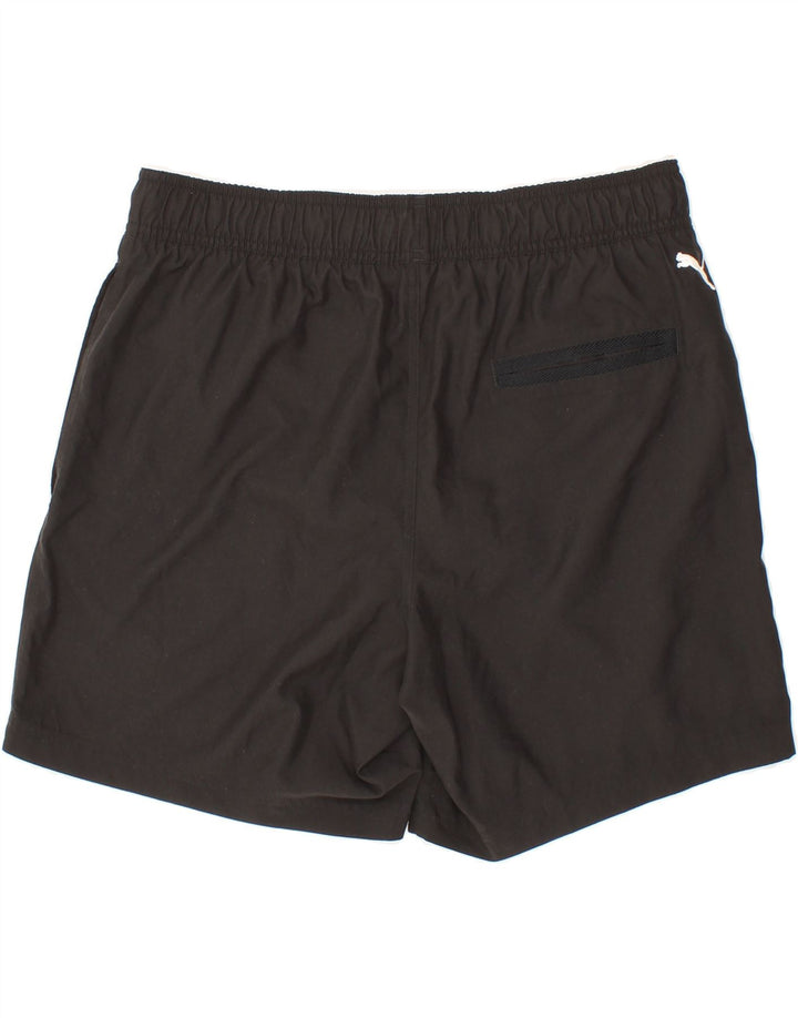 PUMA Mens Graphic Sport Shorts Large  Black Polyester Vintage Puma and Second-Hand Puma from Messina Hembry 