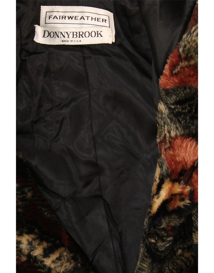 Donnybrook Dame Hooded Duffel Coat UK 12 Medium Multicolored Check