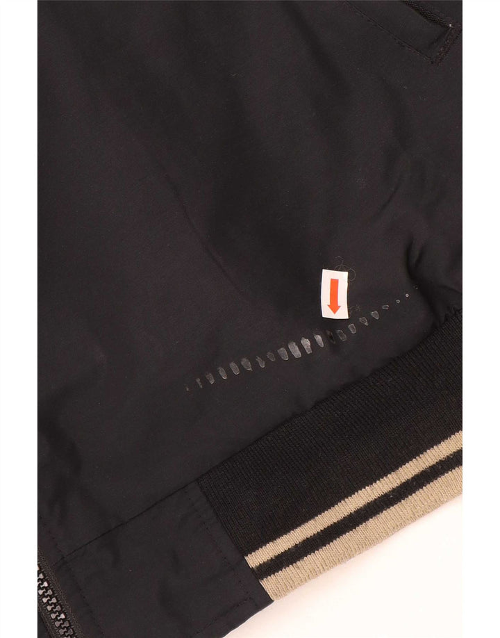 Geox Mens Respira Bomber Jacket UK 48 4XL Black Colourblock Polyamide