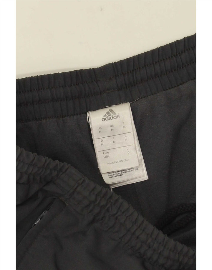 Adidas Mens Tracksuit Trousers Joggers Medium Grey Polyester