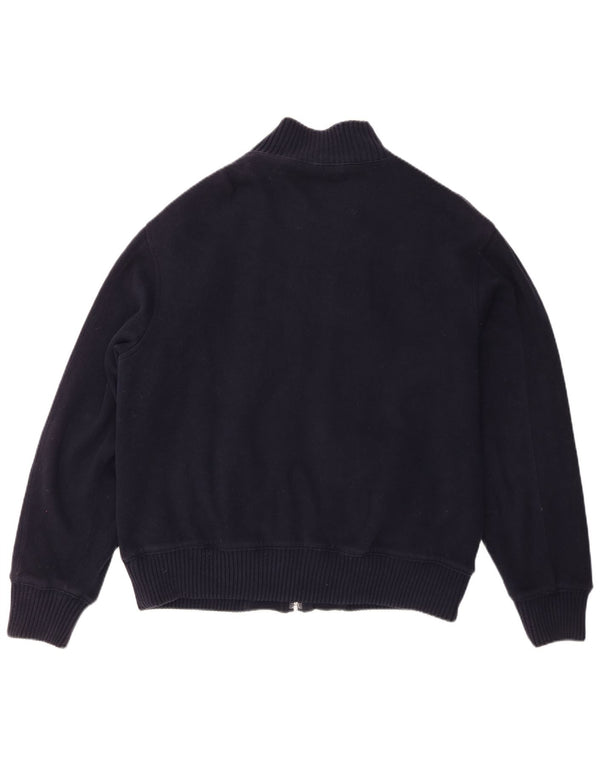 Marks & Spencer Maglione cardigan Harbour blu da uomo di grandi dimensioni in cotone blu scuro