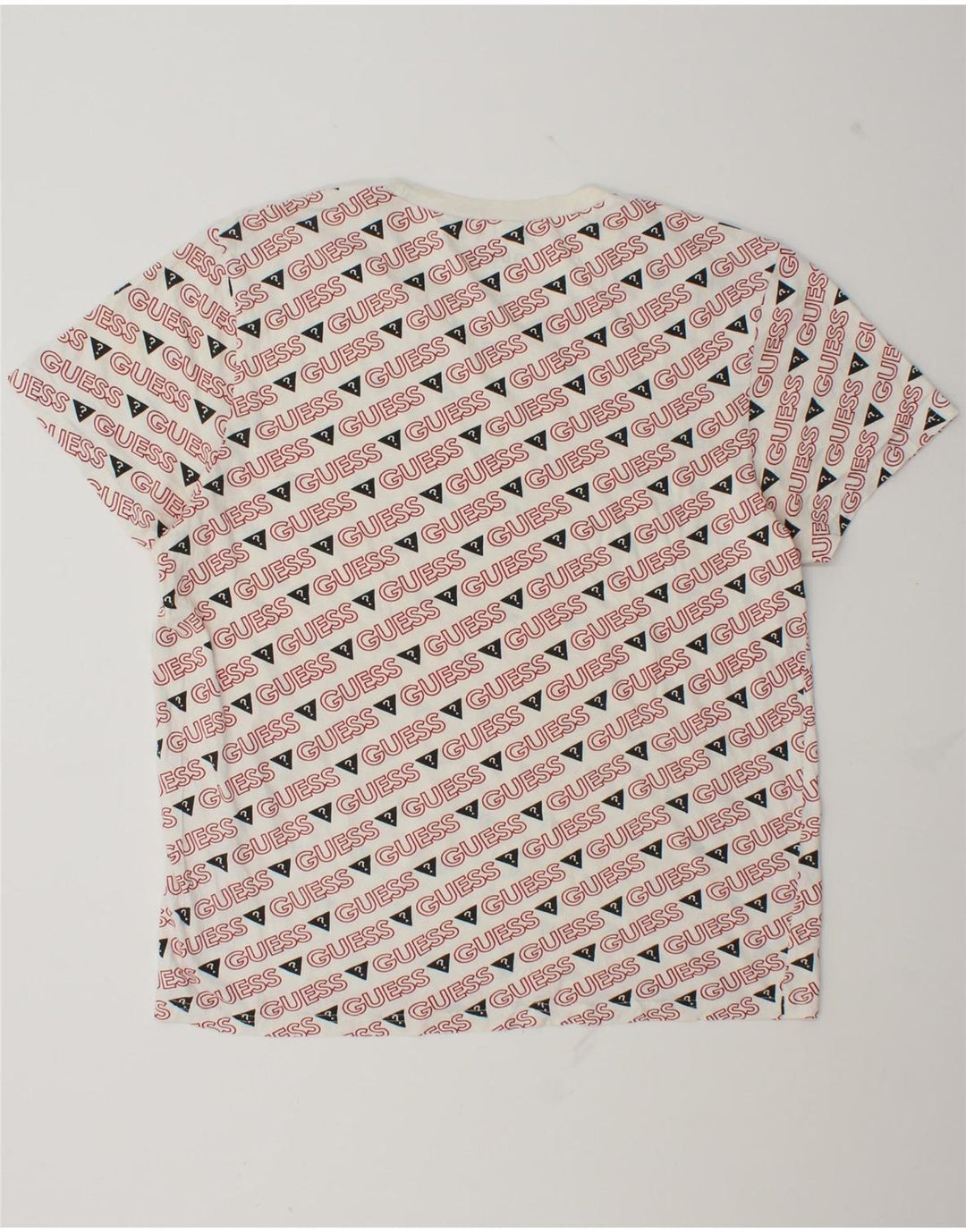 Guess Herre Grafisk T-Shirt Top Stor Hvid